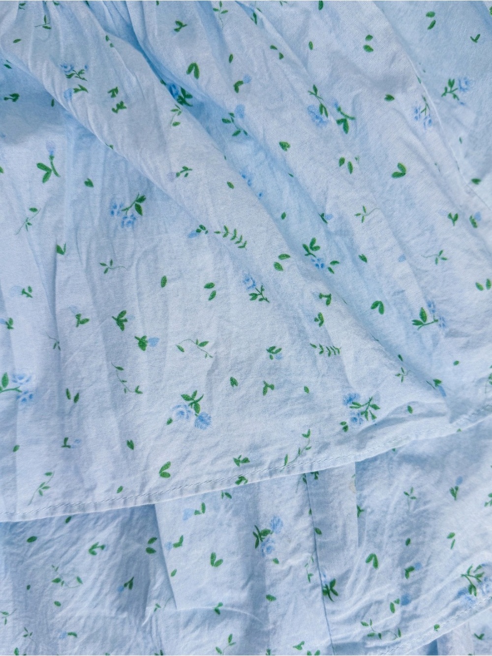 Amy Jane London Blue Floral Tiered Maxi Dress Puff Sleeve Cottagecore Small - Picture 12 of 12
